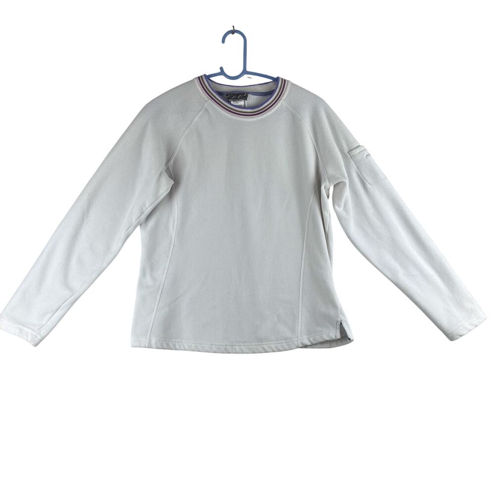 Vintage Jansport Crew Neck Fleece Sweater Women's M/L *READ Sporty Athletic RARE